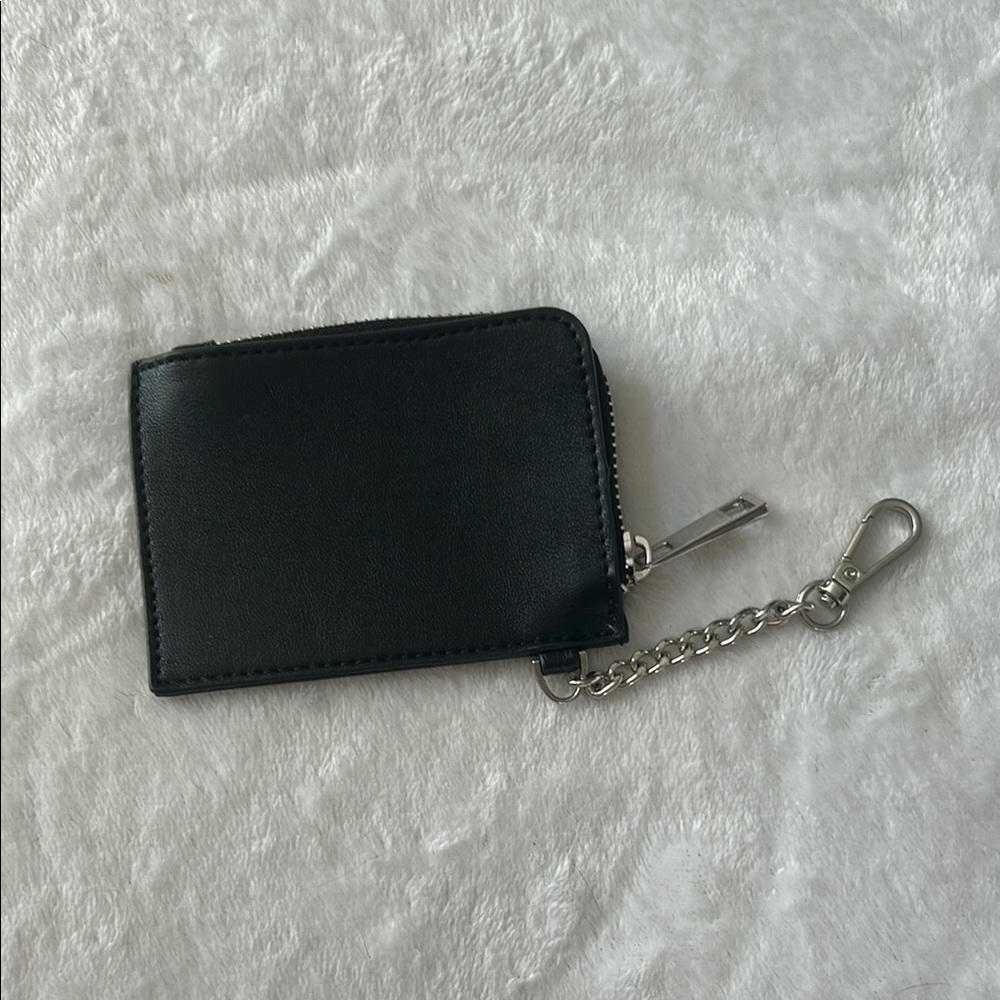 Black Wallet with Chain
